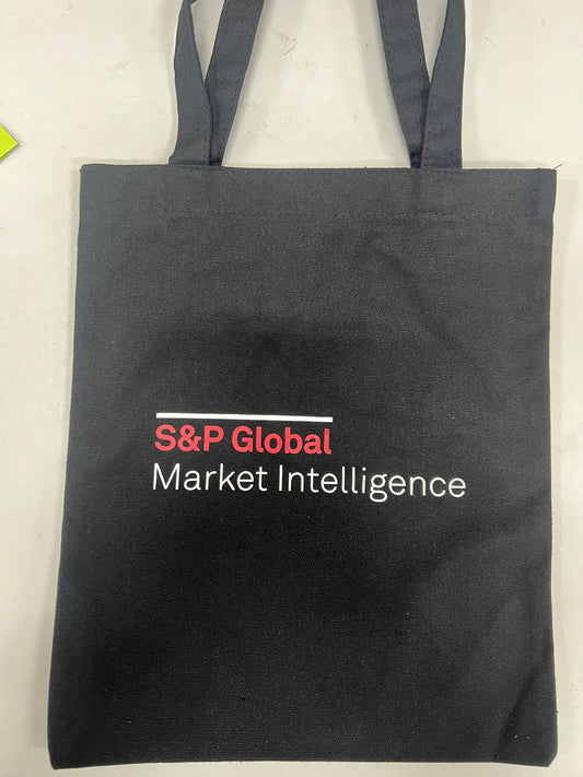 A4 Canvas Tote Bag Black (SPGMI Logo)