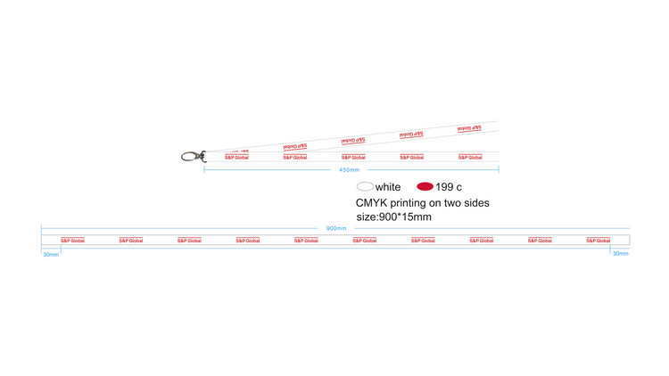 Lanyard - White (SPG Logo)