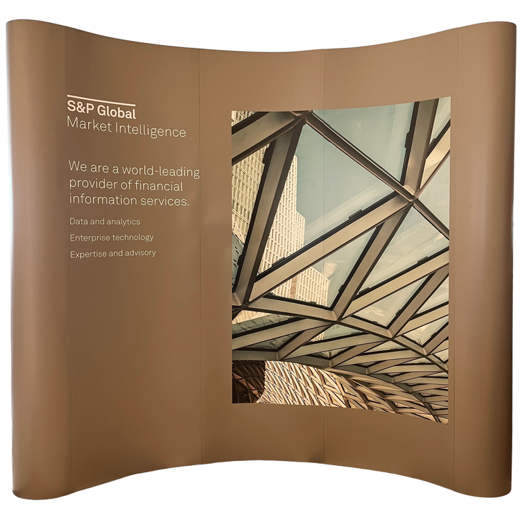 Backdrop: World Leading Provider (Beige)